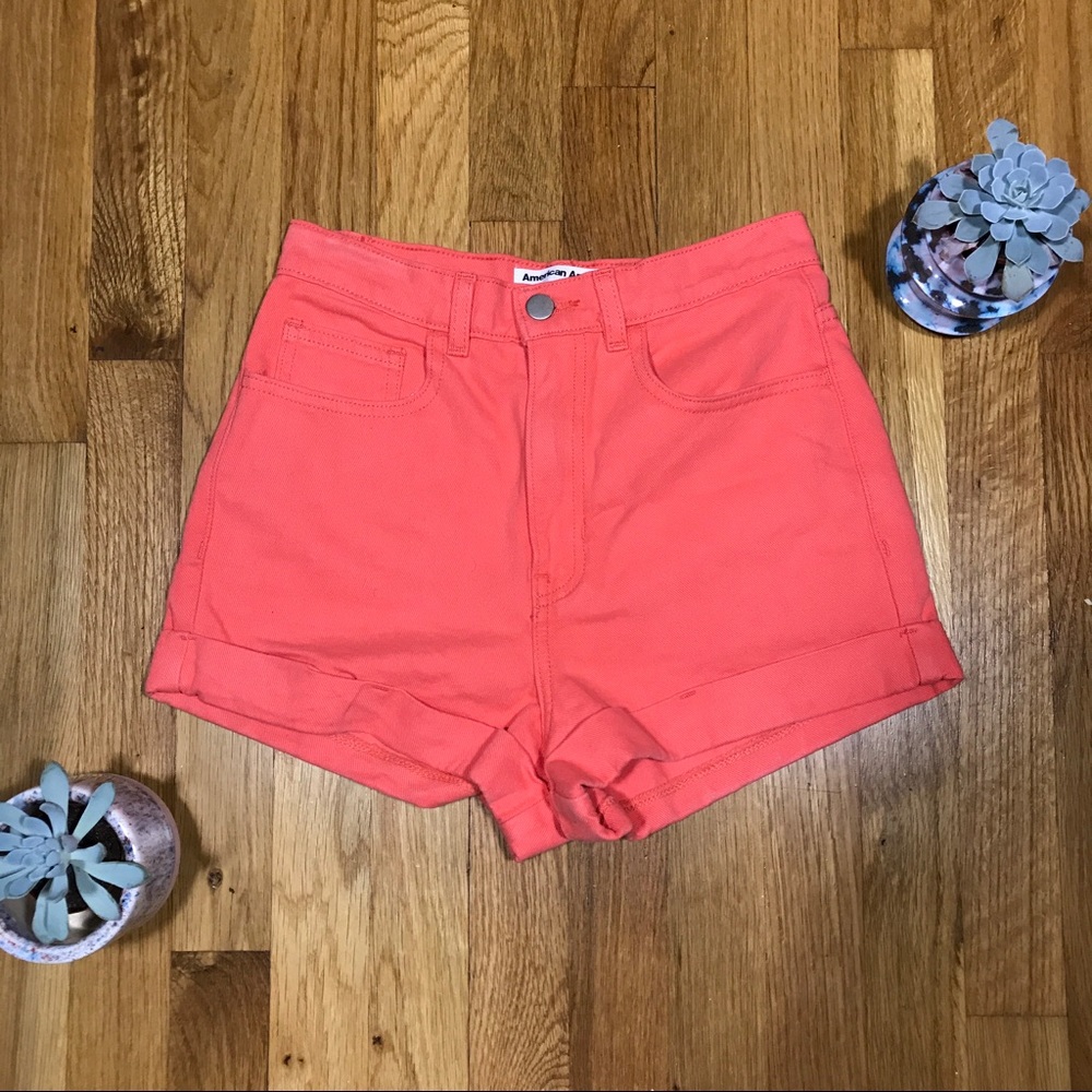 American Apparel Salmon Shorts Size 2 NWT